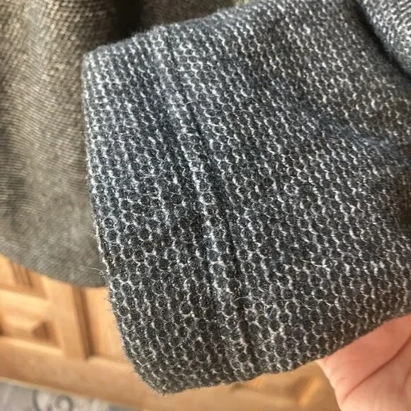 ORVIS Sherpa Lined Fleece 1/4 Zip Pullover Sweater Black & White Men's XL Tweed - Picture 6 of 13